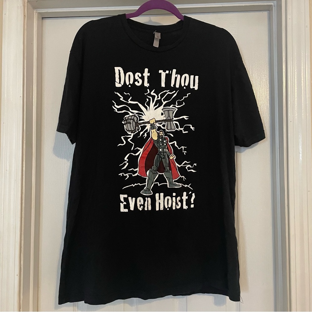 Next Level Size XL Black Graphic T Shirt